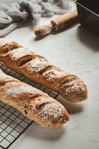Close-up of food on table