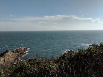 Scenic view of sea against sky