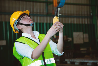 Portrait of man working