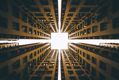 High angle view of city street