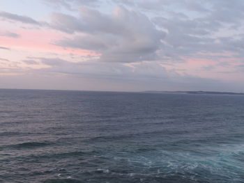 Scenic view of dramatic sky over sea