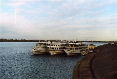 Boats in sea