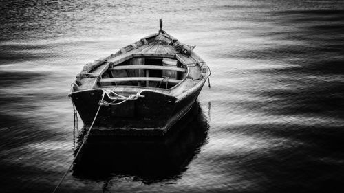 View of boats in water