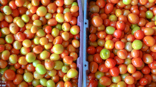 Full frame shot of fruits for sale in market