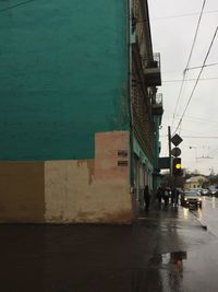 Road in city against sky