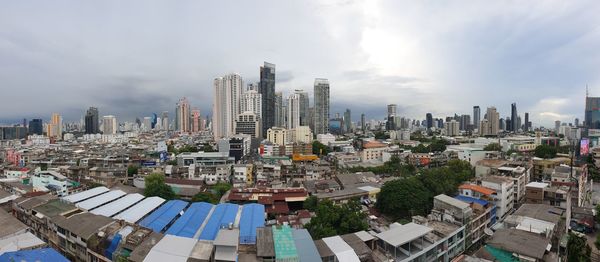 High angle view of bangkok