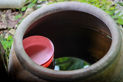 Close-up of drink in bowl