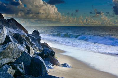 Scenic view of sea against sky