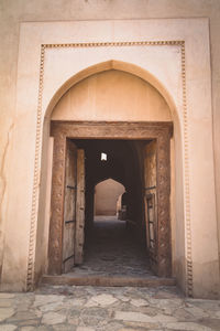 Archway entrance of historic building