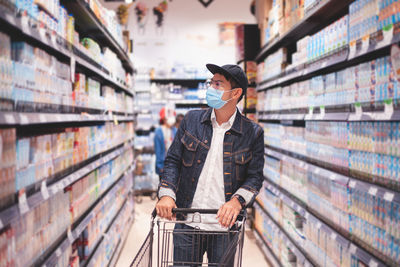 Man standing at store