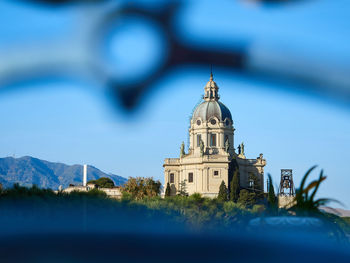 Cathedral of building against blue sky