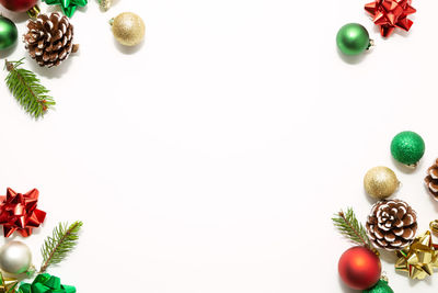 Close-up of christmas decoration on table