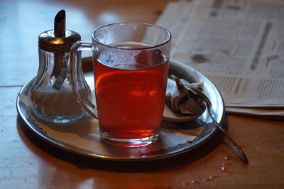 Close-up of fresh tea