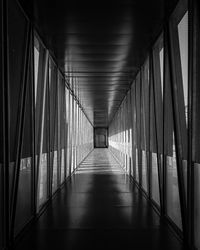 Empty corridor in building