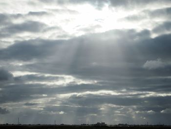 Low angle view of storm clouds in sky