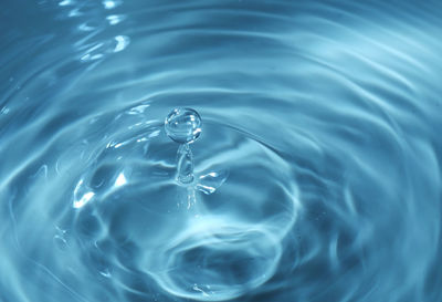 High angle view of rippled water in swimming pool