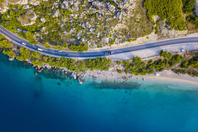 Aerial view of sea