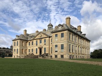 Low angle view of buildings against sky