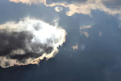 Low angle view of clouds in sky