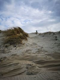 Scenic view of desert against sky