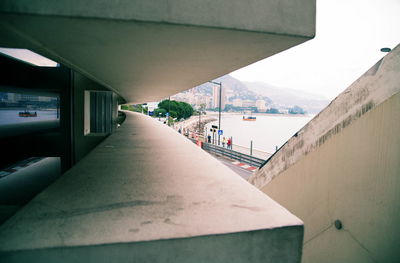 View of bridge over river