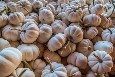 Full frame shot of eggs for sale at market