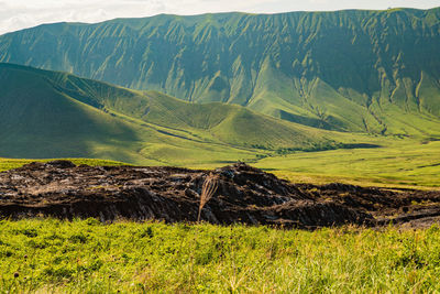 Volcanic rock formations at mount ol doinyo lengai in the ngorongoro conservation area, tanzania