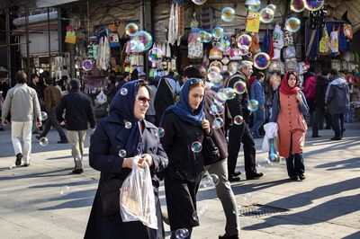 People on city street