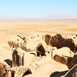 Scenic view of desert against sky