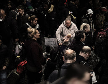 Group of people at music concert