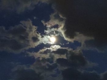 Low angle view of clouds in sky