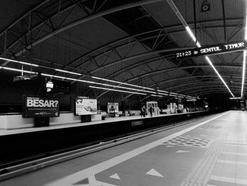 Train at railroad station