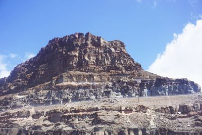 Scenic view of mountain against sky