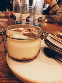 Close-up of drink on table