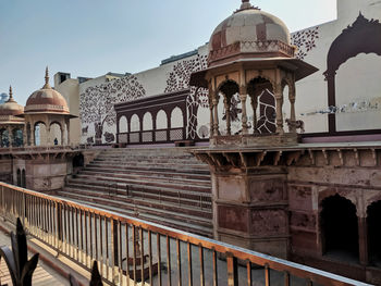 View of historic building against sky in city