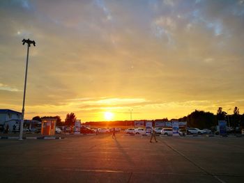 Scenic view of sunset against sky