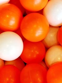 Full frame shot of oranges in market