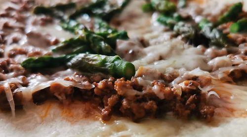Full frame shot of food served in plate