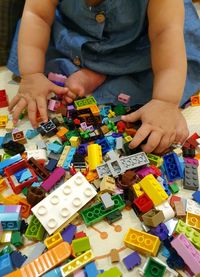 Boy playing with toy