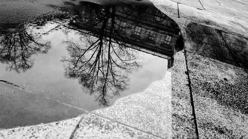 Close-up of water against sky