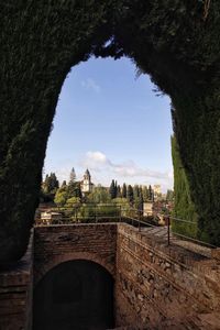View of fort against sky
