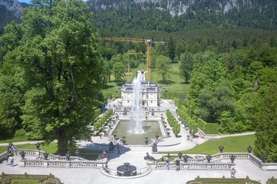 High angle view of a sculpture