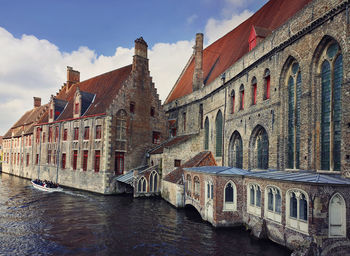 Buildings against sky in city