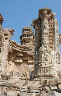 Low angle view of historical building against sky