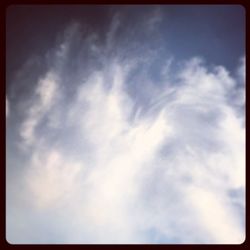 Low angle view of cloudy sky