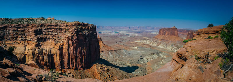 Panoramic view of rock formations