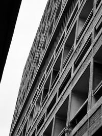 Low angle view of modern building against sky