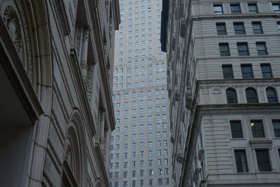 Low angle view of buildings in city