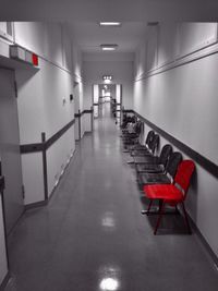 Interior of empty corridor