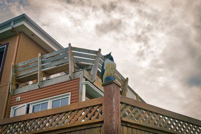 Low angle view of building against sky